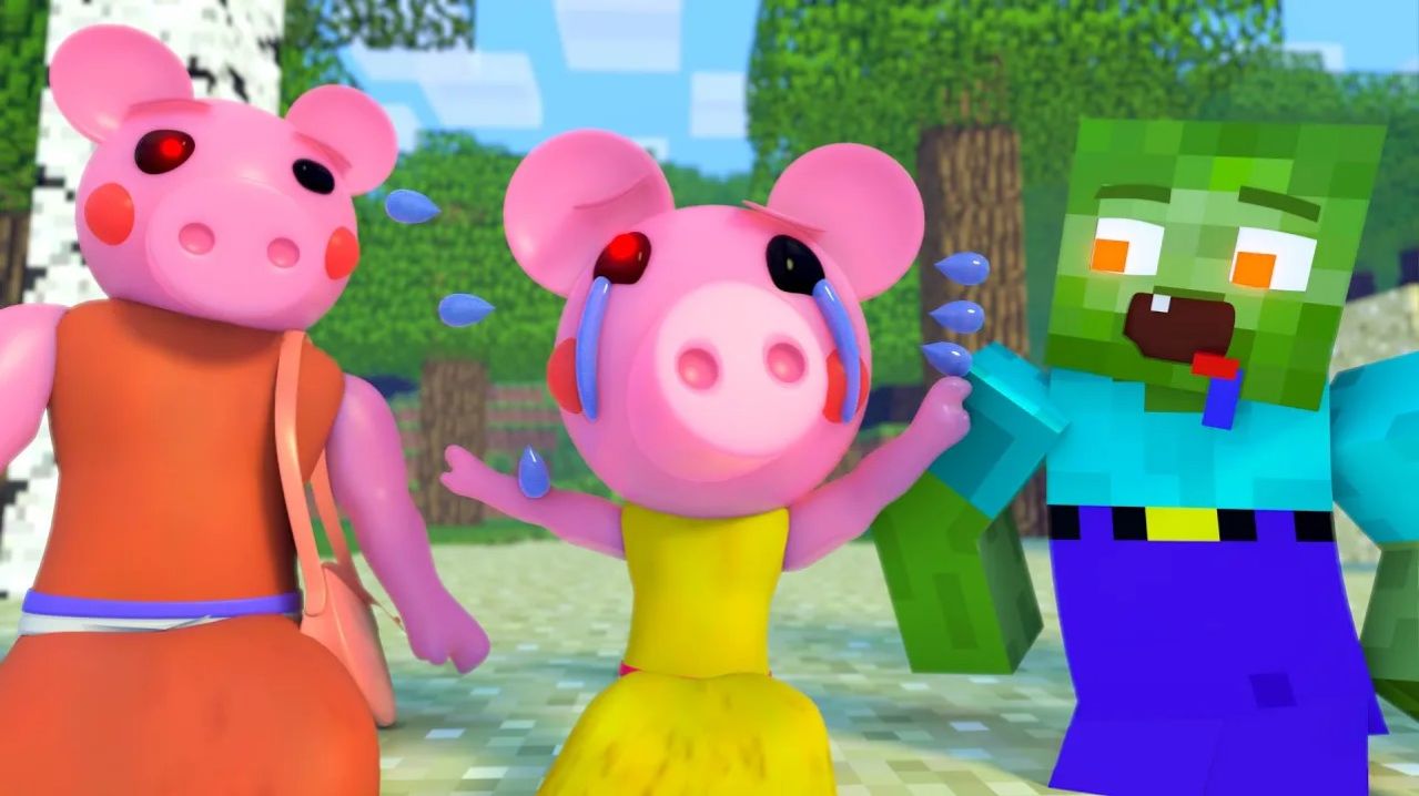 Хрюша плачет, помогите Новичку. Майнкрафт Мультик