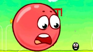 Красный шарик 4 против Черного шарика босса в игре Red Ball 4