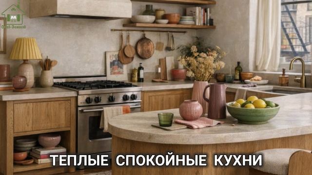 Теплые спокойные кухни фото идеи для вдохновения (17)
