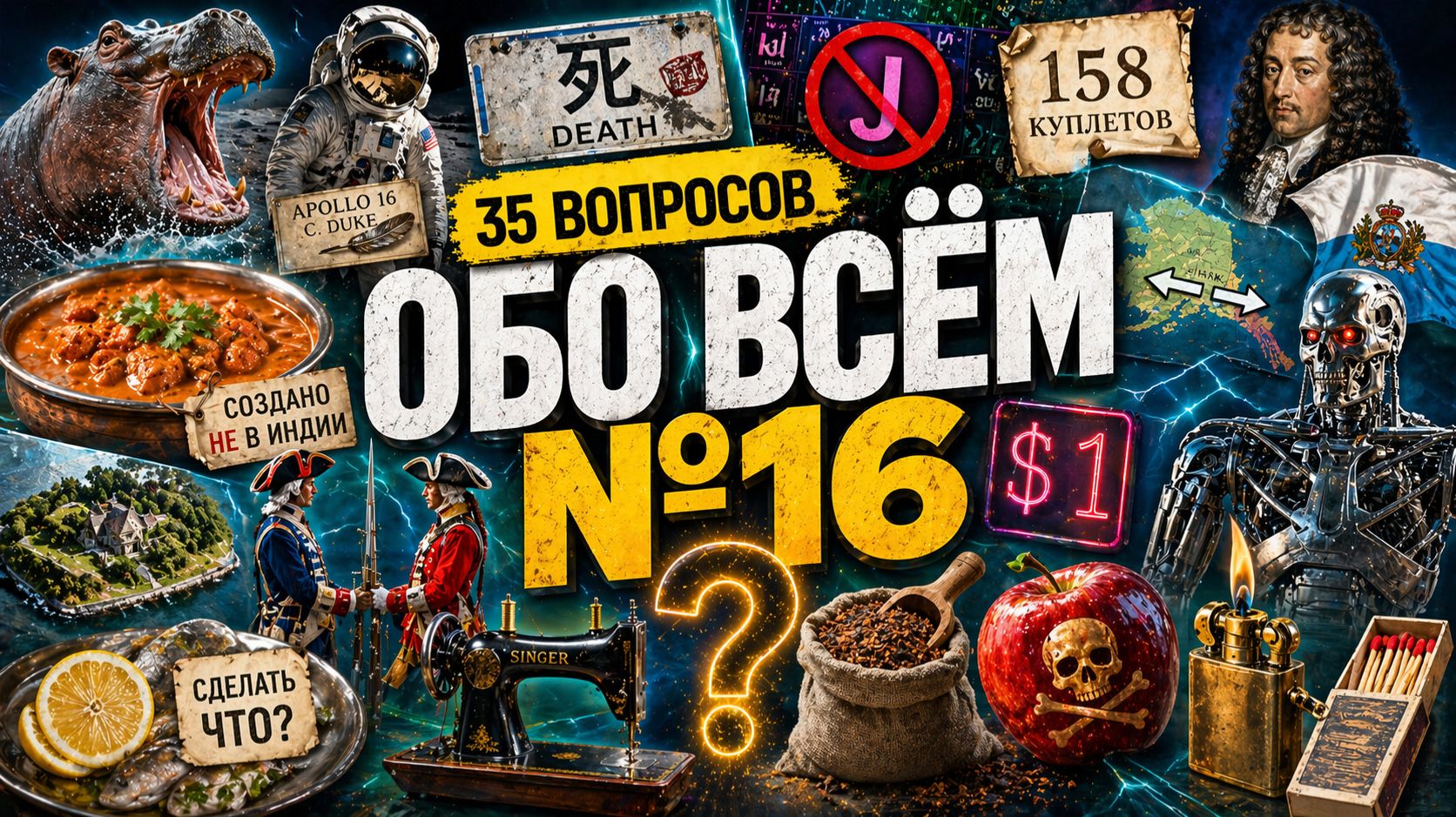 Квиз - Обо всём №16 🧠 УДИВИТЕЛЬНЫЕ ФАКТЫ!