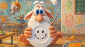 Буба Погром в столовке Весёлые мультики для детей - БУБА