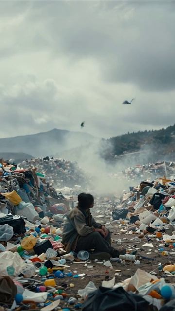 Погружение в бездну мусора: мир без надежды #мусор #недостаток #отчаяние