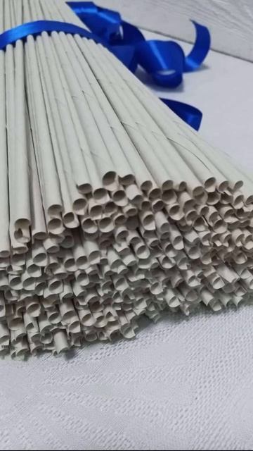 Материал, из которого создается изделие #бумажныетрубочки