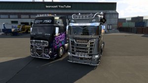 #ETS2 Euro Truck Simulator 2 Конвой со стримером на YouTube leonxzet 7