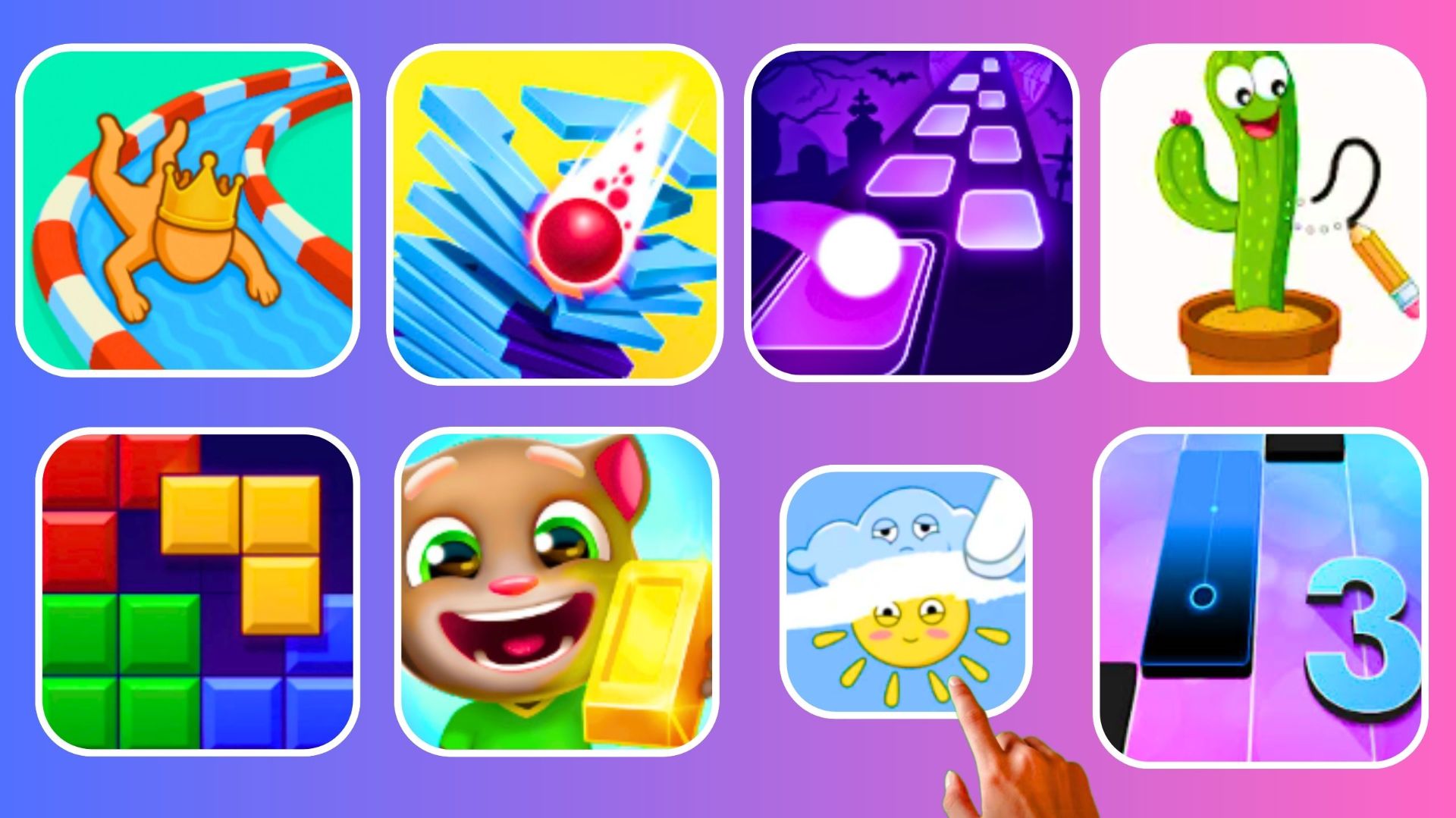 Blok Blast!, My Tom Gold The Run, Delete Puzzle, Magic TiLes 3