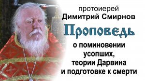 О поминовении усопших, теории Дарвина и подготовке к смерти (2019.05.07). Прот. Димитрий Смирнов