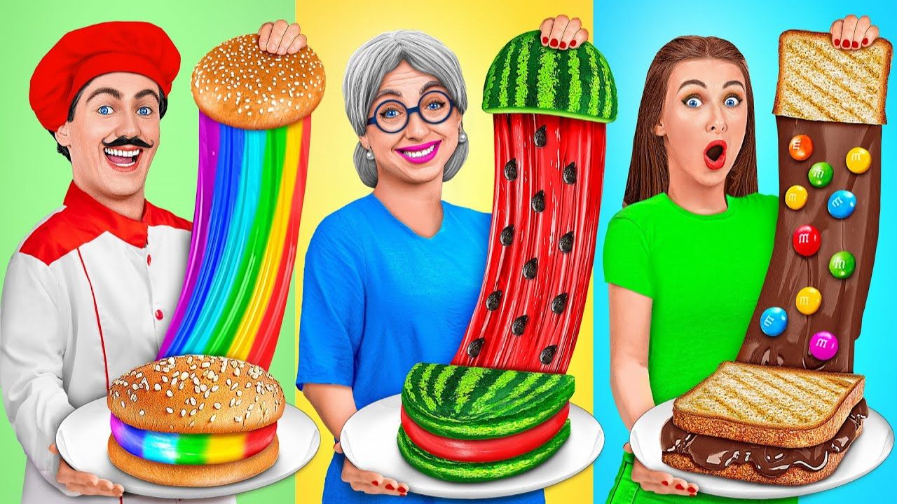 Кулинарный Челлендж# Я против Бабушки # Кухонные Гаджеты и Лайфхаки для Родителей от Candy DO