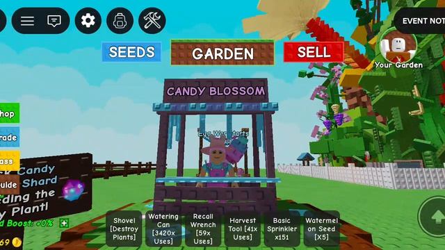 Играем в Grow A Garden