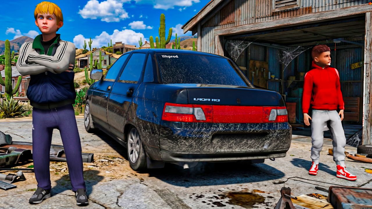 КУПИЛ ВАЗ 2110 ИЗ ПОД ДЕДА ПО НИЗУ РЫНКУ - ЖИЗНЬ ПЕРЕКУПА В GTA 5