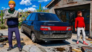 КУПИЛ ВАЗ 2110 ИЗ ПОД ДЕДА ПО НИЗУ РЫНКУ - ЖИЗНЬ ПЕРЕКУПА В GTA 5