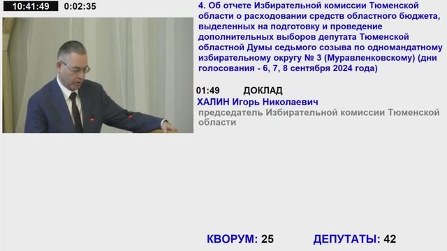 34 заседание Тюменской областной Думы VII созыва