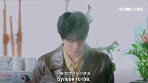 Джин, Чимин и Тэхён на шоу VOGUE "Now Serving"