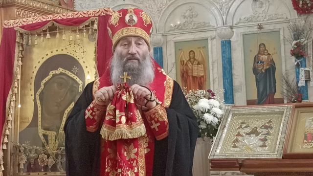 Проповедь владыки Гурия после молебного пения пред образом иконы 