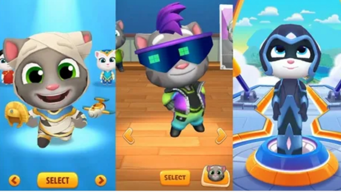 Говорящий Том бег за золотом, гонка на время, герои. Сборник. новая серия.Бегите, прыгайте и мчитесь