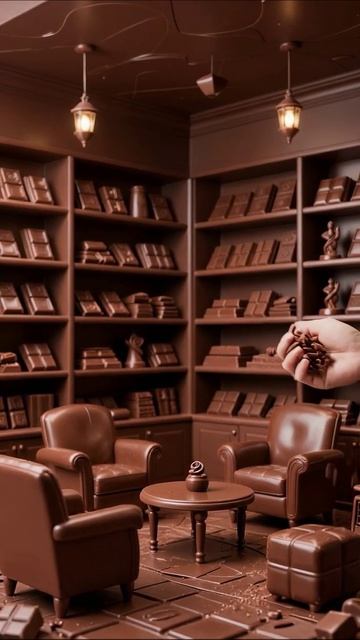 Шоколадная комната: уют и сладость в каждом уголке #шоколад #дизайн #уют