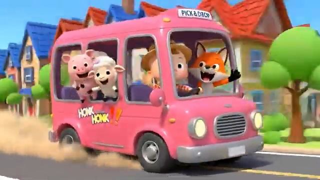 Веселая поездка на автобусе  2026. Мультфильм для детей  и малышей