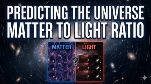 Predicting the universe matter to light ratio