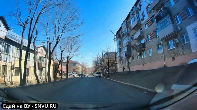 Владивосток. Зоя Космодемьянская -  Запорожская. Экзаменационные маршруты ГАИ г. Владивосток