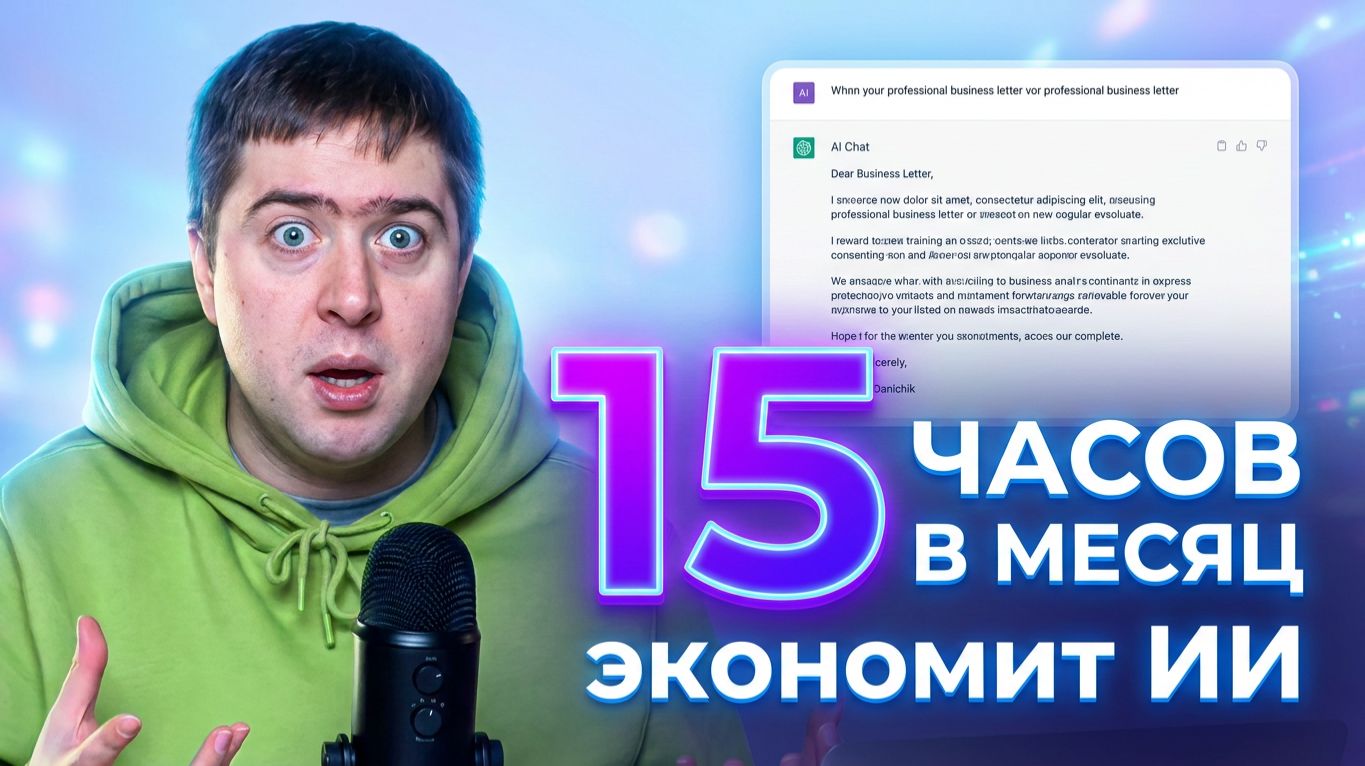 Как экономить 15 часов в месяц: ИИ для офисной работы