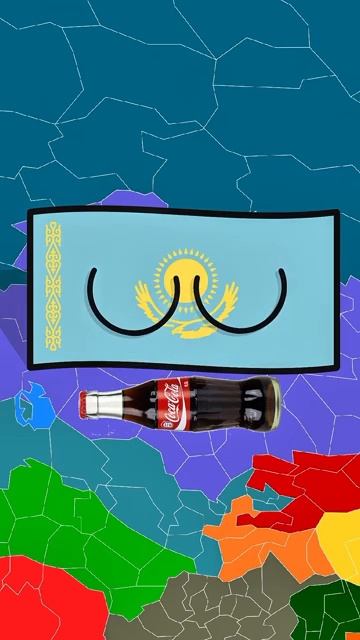 Фокус от Казахстана #countryballs #россия #kommunistcountryballs