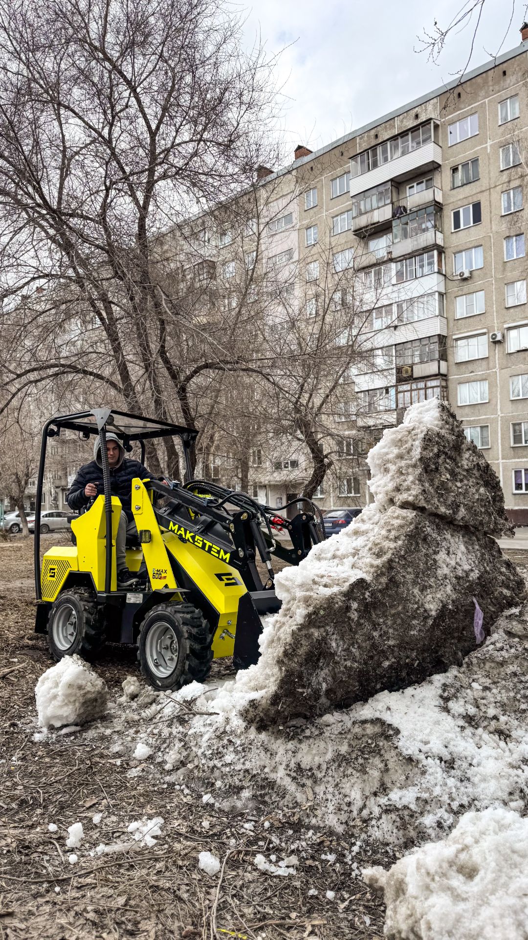КИДАЕМ ЛЁД СНЕГОРОТОРОМ, ОБНОВЛЕННЫЙ СНЕГОРОТОР МАКСТЕМ РОССИЙСКОГО ПРОИЗВОДСТВА, МИНИ ТЕХНИКА #max