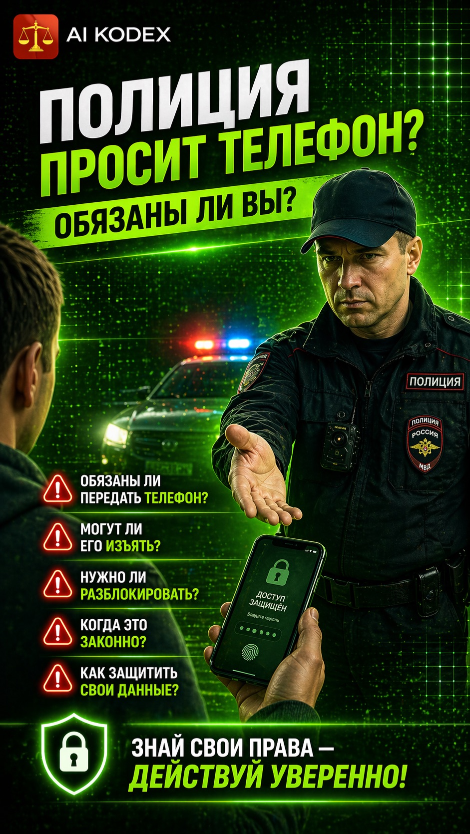 🚨 ПОЛИЦИЯ ТРЕБУЕТ ТЕЛЕФОН? ВЫ ОБЯЗАНЫ?