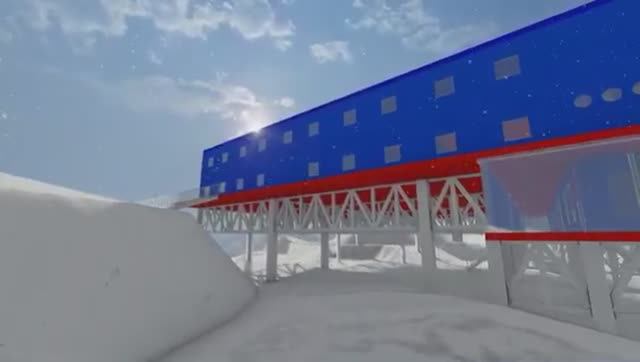 Проект антарктической станции студентки СПбГУПТД Алёны Зайберт