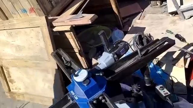 DFFS-1200 мобильный станок для обработки фланцев с креплением в отверстия фланца, полный аналог TDF2