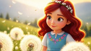 Детская песенка про одуванчик  - Подарок для мамы. Добрая песенка/ Мультик для малышей. Мультик 0+