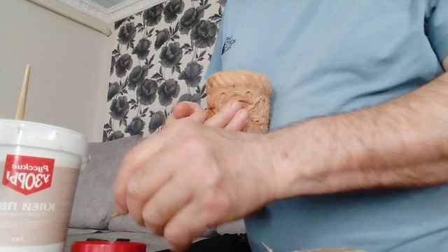 Мой лайфхак восстановление деревянного резного бокала