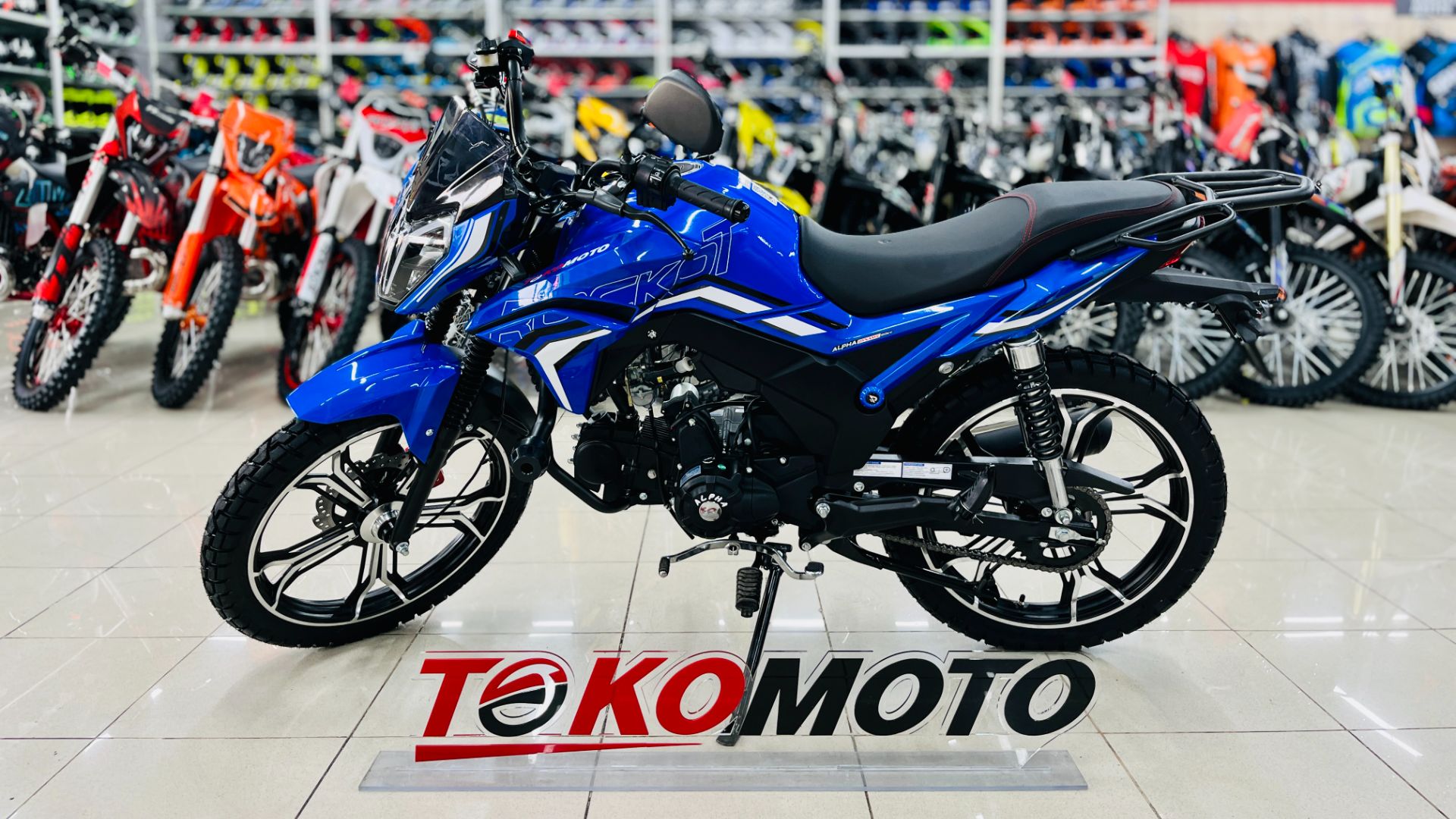 Мопед ROCKOT ALPHA DYNAMIC (синий глянцевый) ВИДЕО