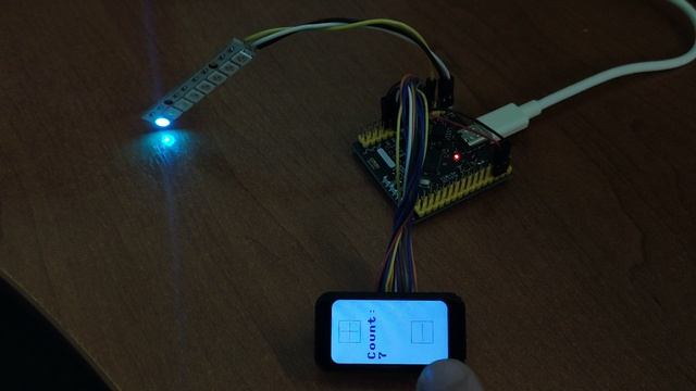 Управление светодиодной полосой с помощью сенсорного дисплея