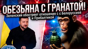 ОБЕЗЬЯНА С ГРАНАТОЙ! Зеленский обостряет отношения с Белоруссией и Прибалтикой
