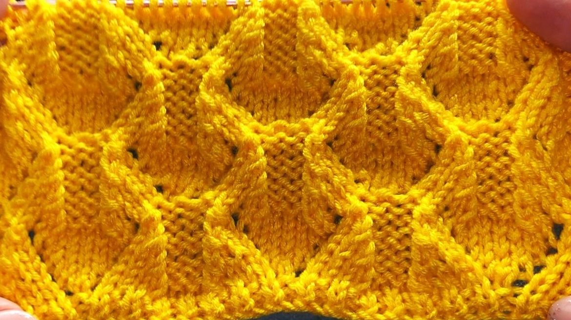 ВЫРАЗИТЕЛЬНЫЙ РЕЛЬЕФНЫЙ УЗОР🧶🩷