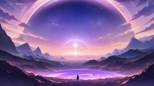 Луч в космической пустоте — космическая фоновая анимация