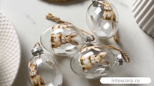 Декоративные пасхальные яйца БРАТЦЫ БАФФИ, матовые, 7 см, 4 шт., 2054640-1