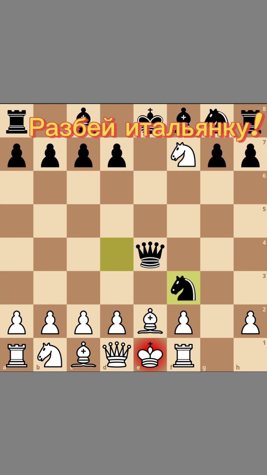 Как обыграть белых в итальянской партии? Сыграть гамбит Блэкбэрна!