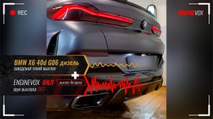 BMW X6 40d G06  дизель с активной электронной выхлопной системой ENGINEVOX
