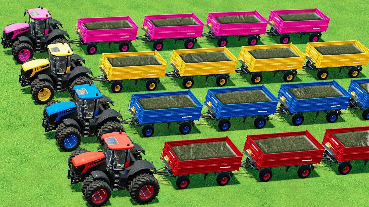 МАШИНКИ ВИДЕО ПРО МАШИНКИ УПРАВЛЯЕМ МОЩНЫМИ ТРАКТОРАМИ С ПРИЦЕПАМИ ЦВЕТНЫЕ МАШИНКИ ИГРУШКИ МАШИНКИ