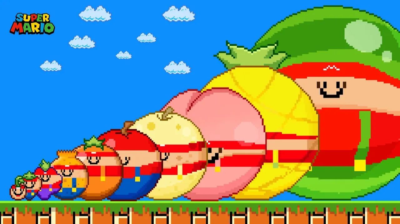 😱🍎 МАРИО ПРОТИВ СУЙКИ — МАРИО ПРЕВРАЩАЕТСЯ ВО ВСЕ ФРУКТЫ BLOX FRUITS!