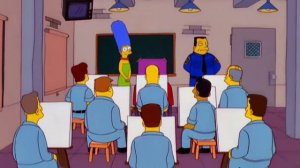Мардж преподаёт рисование в тюрьме