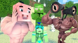 Жизнь Зомбо и Зоммы？ Сиреноголовый музыкант?! Майнкрафт Мультик