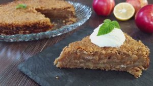 Лучший яблочный пирог без возни - овсянка, корица и холодное масло! 🍎❤️