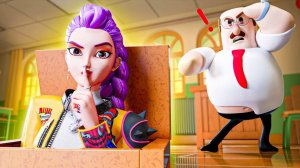 РУМИ ПОСТРОИЛ В ШКОЛЕ ТАЙНУЮ КОМНАТУ?! Анимационный сериал KPop «Охотники на демонов»