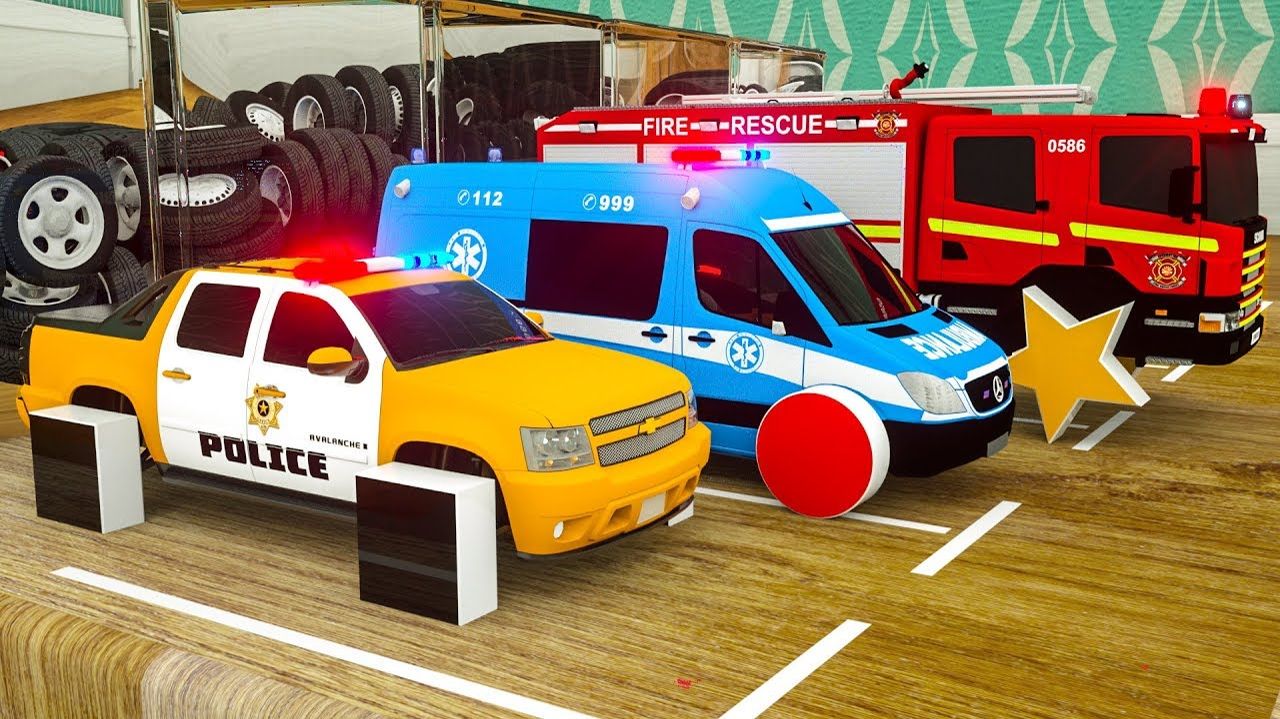 Мультяшки про машинки для детей и малышей - Игрушечный футбольный мяч и сюрприз для детей