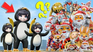 Пингвин ГУГУГАГА против КОМАНДЫ МЕМОВ ГУ ГУ ГАГА в Garry's Mod!