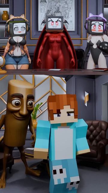 ТУНГ ТУНГ ТУНГ САХУР НАПАЛ НА МЕНЯ В МАЙНКРАТФ! КРАСЯ minecraft анимация tungtungtungsahur meme