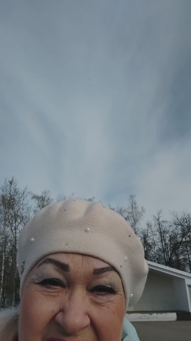 Небо после снегопада. #природа