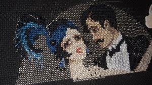 Продвижения, финиш и новый держатель. Вышивка крестом