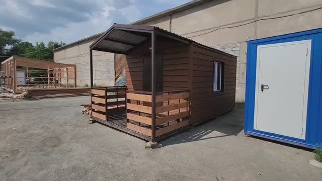 Бытовка дачная №72 (7х2.4х2.7 м)